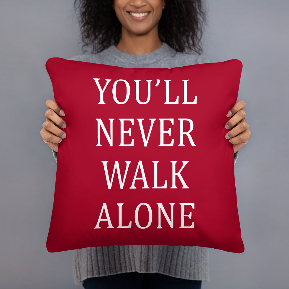Thumbnail: Liverpool FC You'll Never Walk Alone Cushion Throw Pillow
