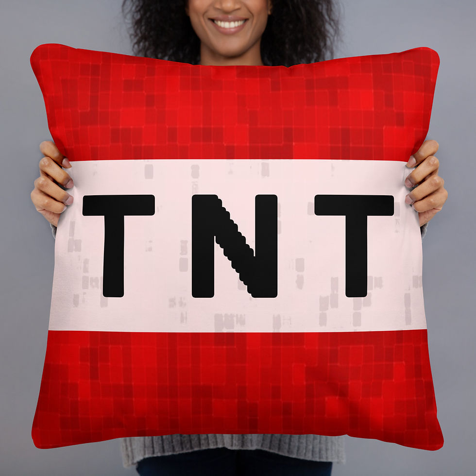 Thumbnail: Minecraft TNT Cushion Throw Pillow
