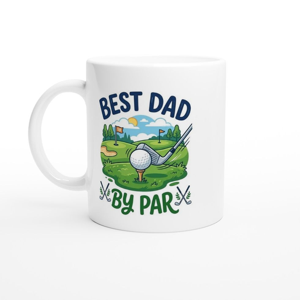 Thumbnail: Best Dad By Par Golf Mug - Funny Father's Day Coffee Cup - 11oz Ceramic
