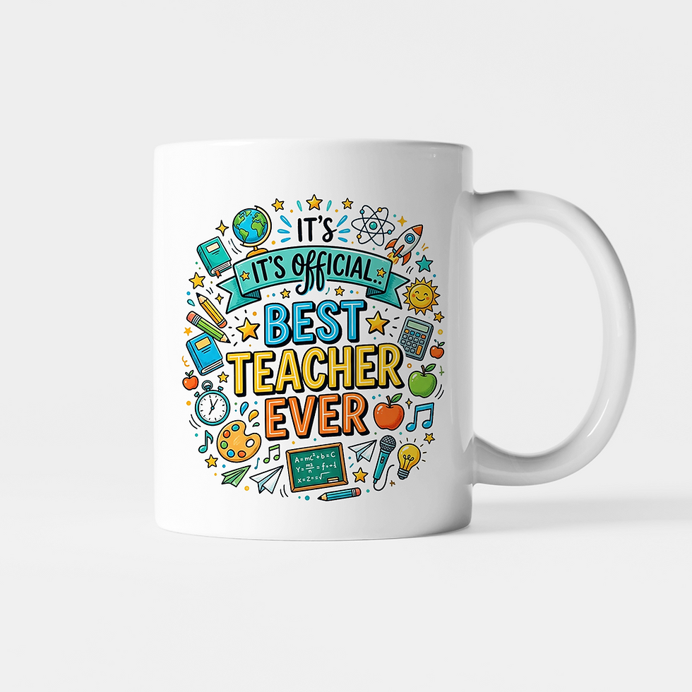 Thumbnail: It's Official Best Teacher Ever Mug - 11oz Class Tutor Appreciation Gift