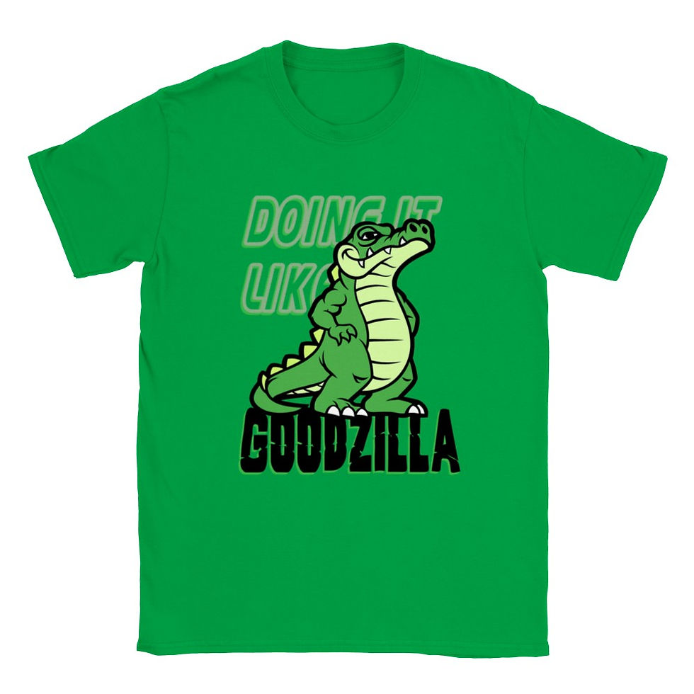 Doing It Like Godzilla Kids Big Personality T-Shirt
