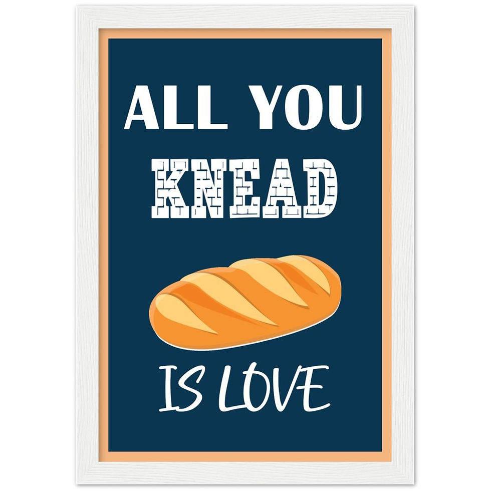 Thumbnail: All You Knead Is Love Kitchen Wood Framed Wall Art