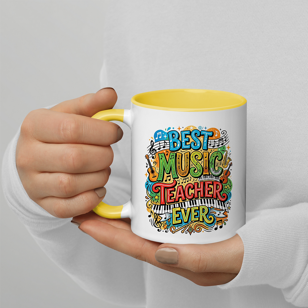 Thumbnail: Best Music Teacher Ever Mug - 11oz Band, Media, Choir Instructor Teacher Gift