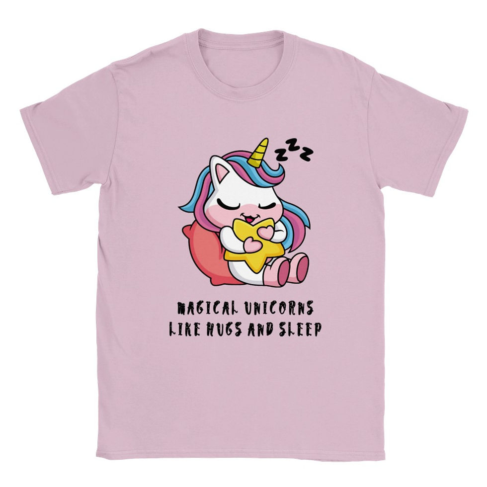 Thumbnail: Magical Unicorns Like Hugs & Sleep Kids Unicorn T-Shirt