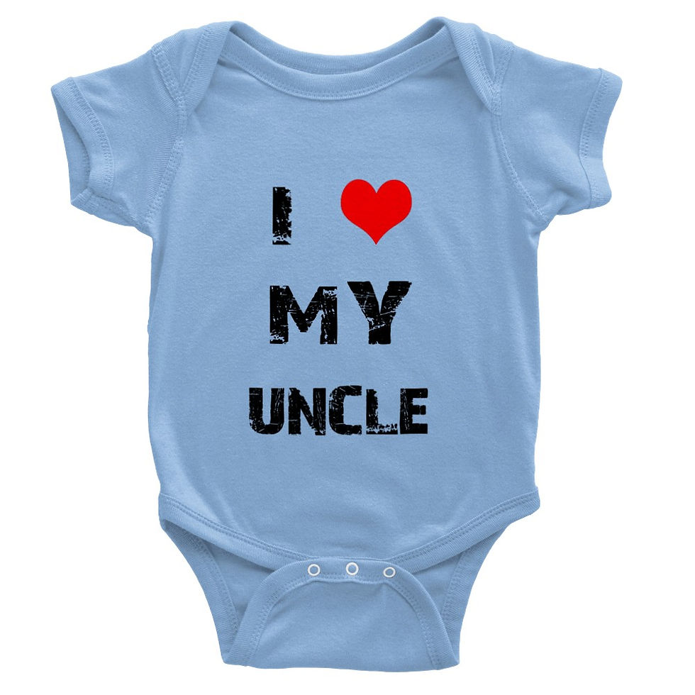 Thumbnail: 'I Love My Uncle' NY Style Baby Gift Short-Sleeve Onesie