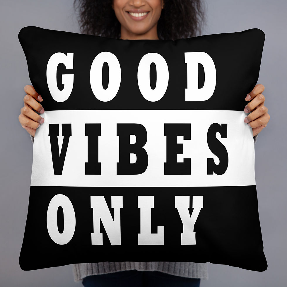 Good Vibes Only Cushion Throw Pillow