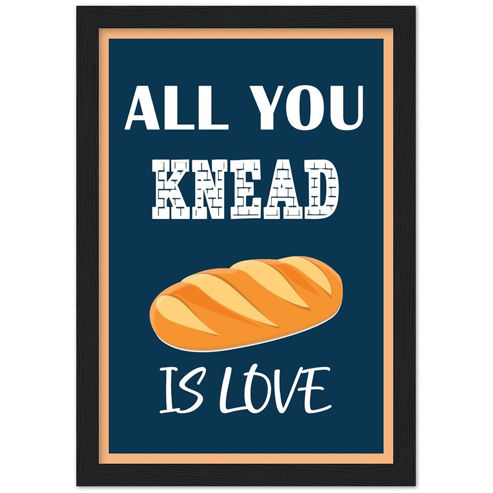 Thumbnail: All You Knead Is Love Kitchen Wood Framed Wall Art