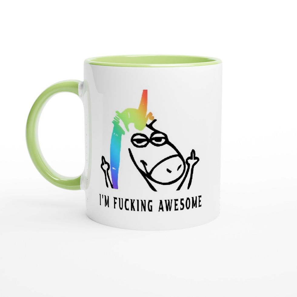 Thumbnail: Fucking Awesome Unicorn Middle Finger Funny 11oz Coffee Mug