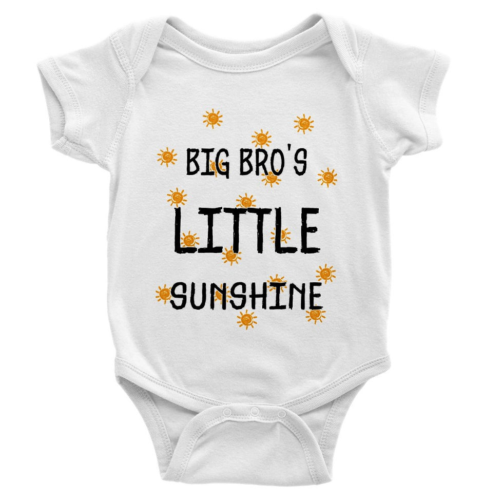 Thumbnail: Big Bro's Little Sunshine Baby Gift Short-Sleeve Onesie