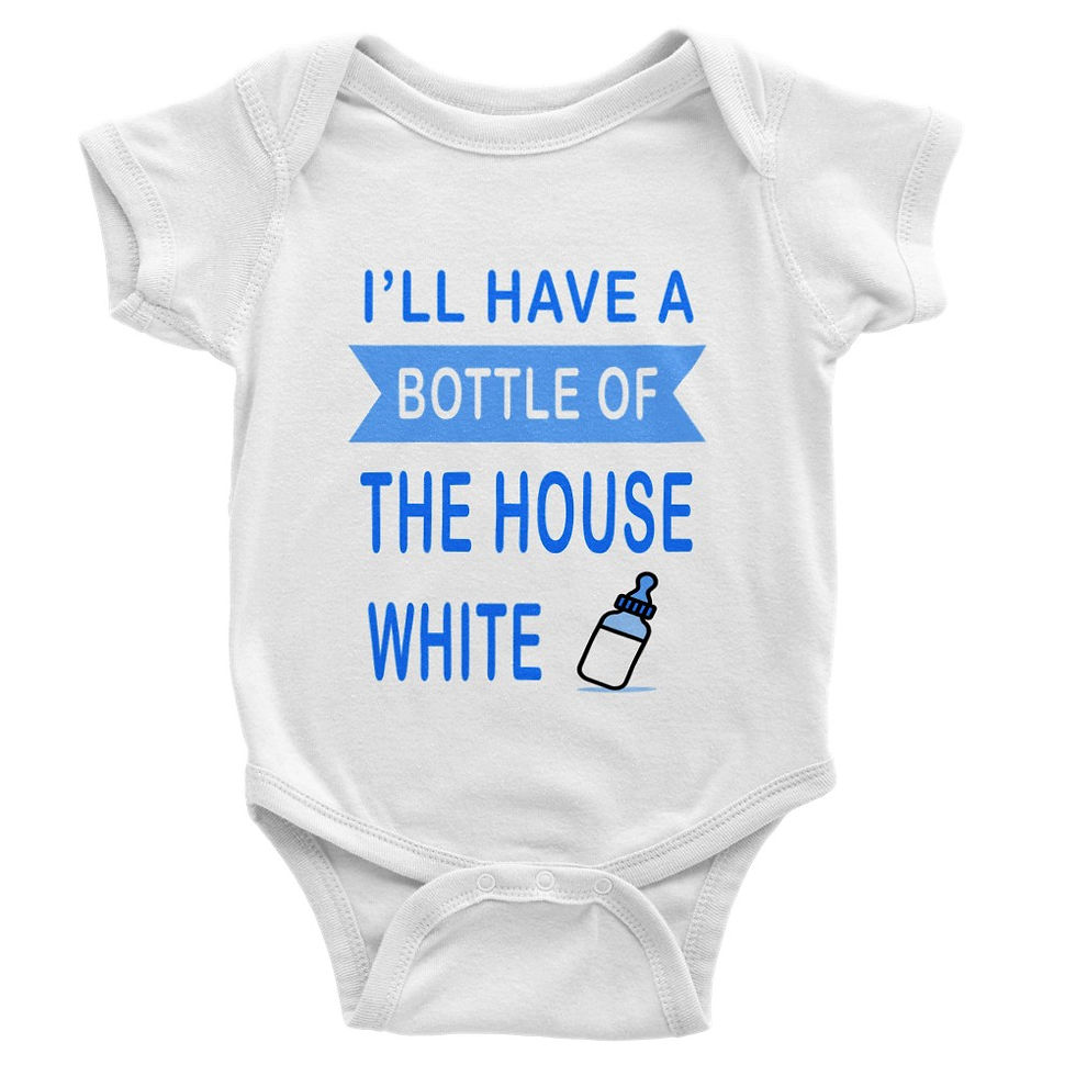 Thumbnail: Bottle Of House White Baby Short-Sleeve Onesie