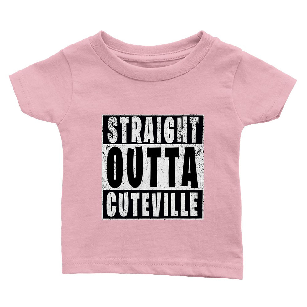 Thumbnail: Straight Outta Cuteville Short-Sleeve Baby T-Shirt