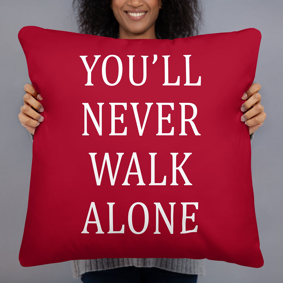 Thumbnail: Liverpool FC You'll Never Walk Alone Cushion Throw Pillow