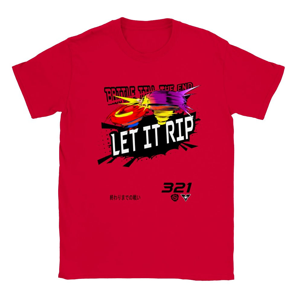 Thumbnail: Let It Rip Battle Till The End Kids Cartoon T-Shirt
