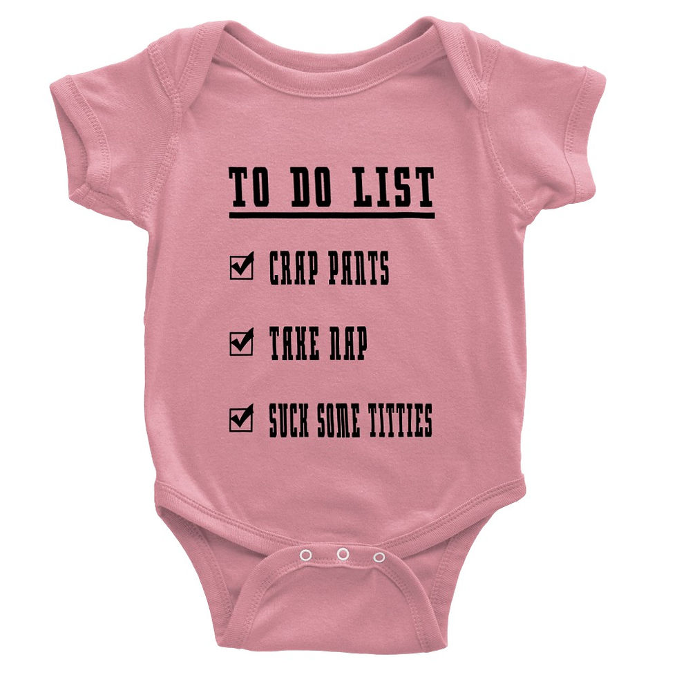 Thumbnail: Baby Goals To Do List Short-Sleeve Baby Onesie