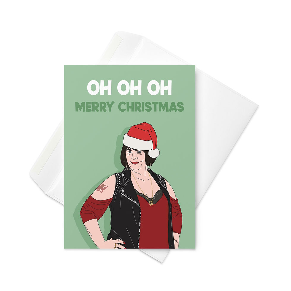 Thumbnail: Oh Oh Oh Merry Christmas Nessa Jenkins Gavin and Stacey Christmas Card