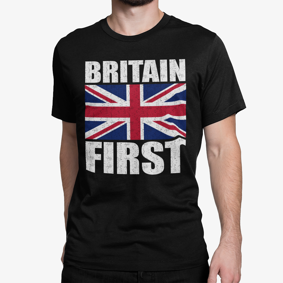 Thumbnail: Britain First Union Jack T-Shirt UK Demo Right Wing Politics Rally Protest