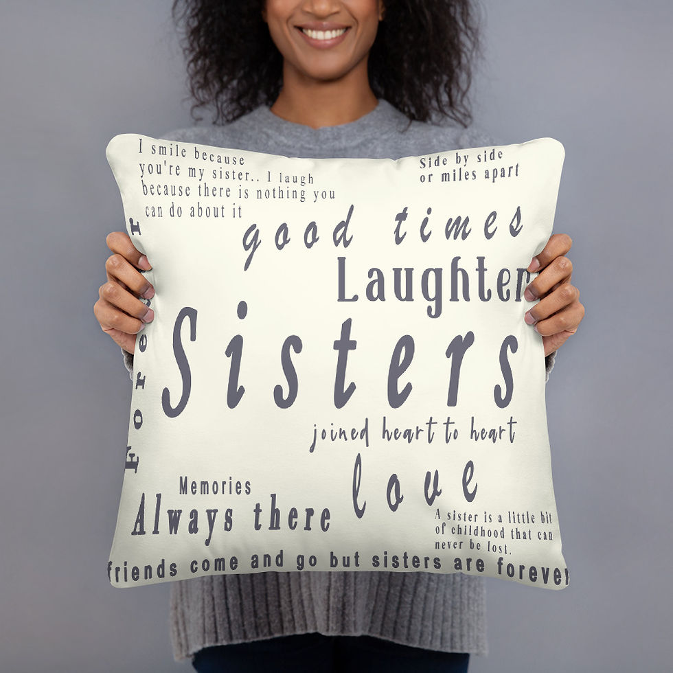Thumbnail: Forever Sisters Good Times Cushion Throw Pillow