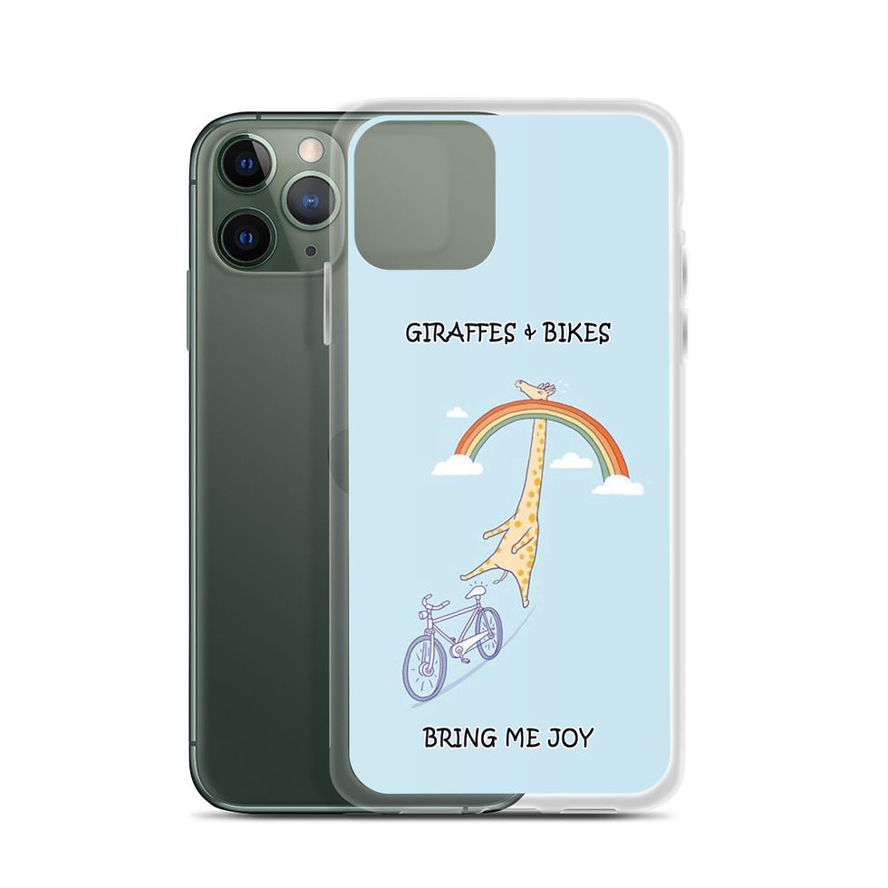 Thumbnail: Giraffes and Bikes Funny iPhone Case