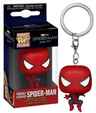 Thumbnail: Marvel Spider-Man Funko Pocket Pop bobblehead keychain inside original box
