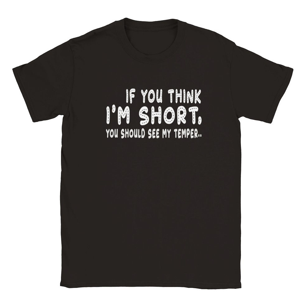 Thumbnail: If You Think I'm Short, You Should See My Temper Kids Bossy Boots T-Shirt