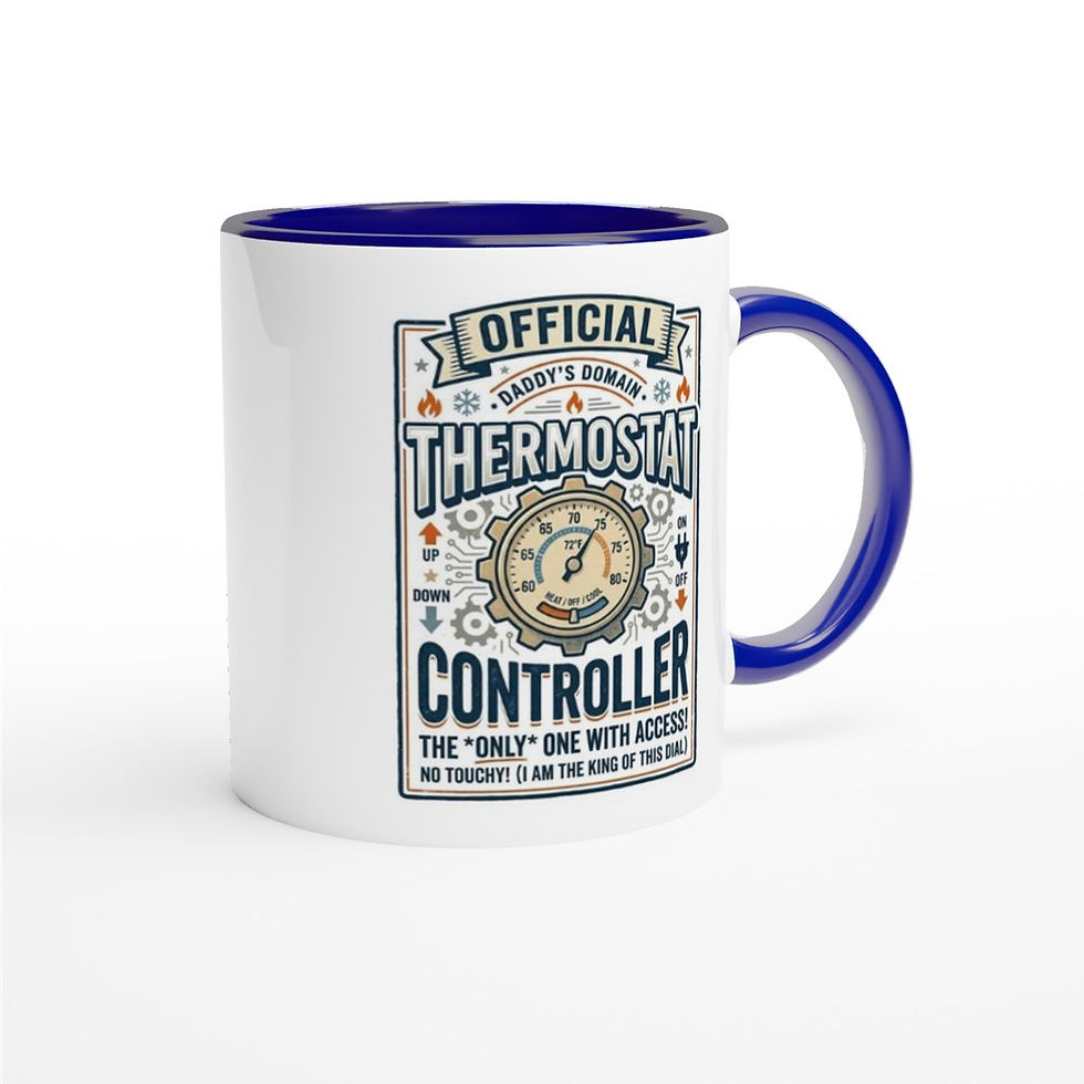 Thumbnail: Official Dad Thermostat Controller Mug - Funny Father's Day Gift - 11oz Ceramic
