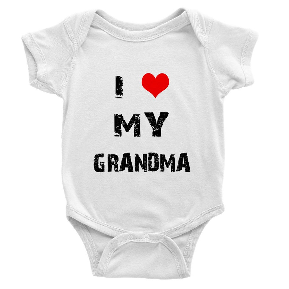 Thumbnail: 'I Love My Grandma' NY Style Baby Gift Short-Sleeve Onesie