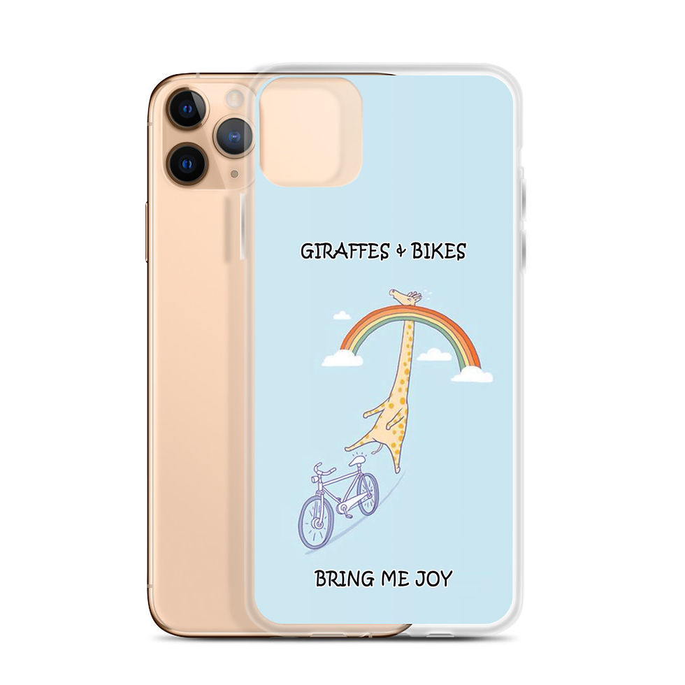 Thumbnail: Giraffes and Bikes Funny iPhone Case