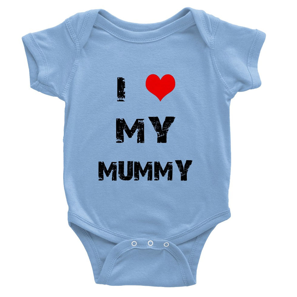 Thumbnail: 'I Love My Mummy' NY Style Baby Gift Short-Sleeve Onesie