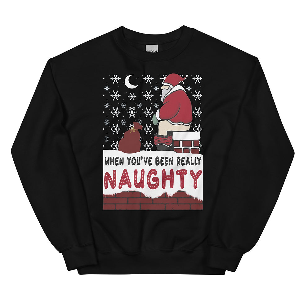 Thumbnail: Realy Naughty Christmas Sweatshirt Jumper Funny Festive Xmas Sweatshirt