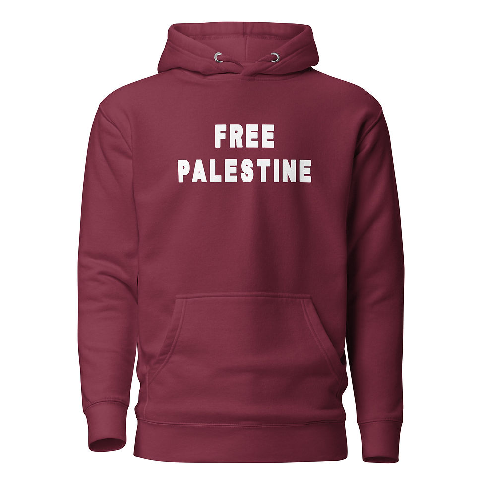 Thumbnail: Free Palestine Men's Tracksuite Slim Fit Fleece Hoodie & Sweatpants