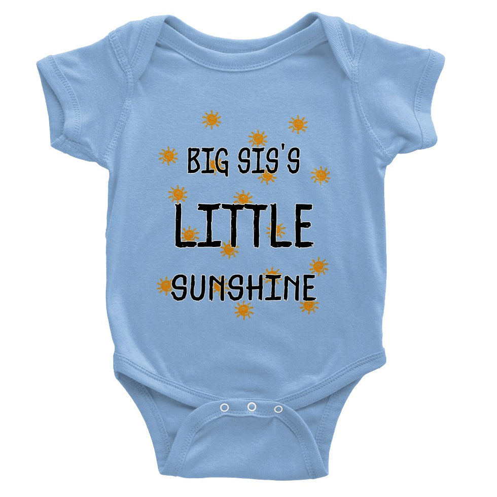 Thumbnail: Big Sis's Little Sunshine Baby Gift Short-Sleeve Onesie