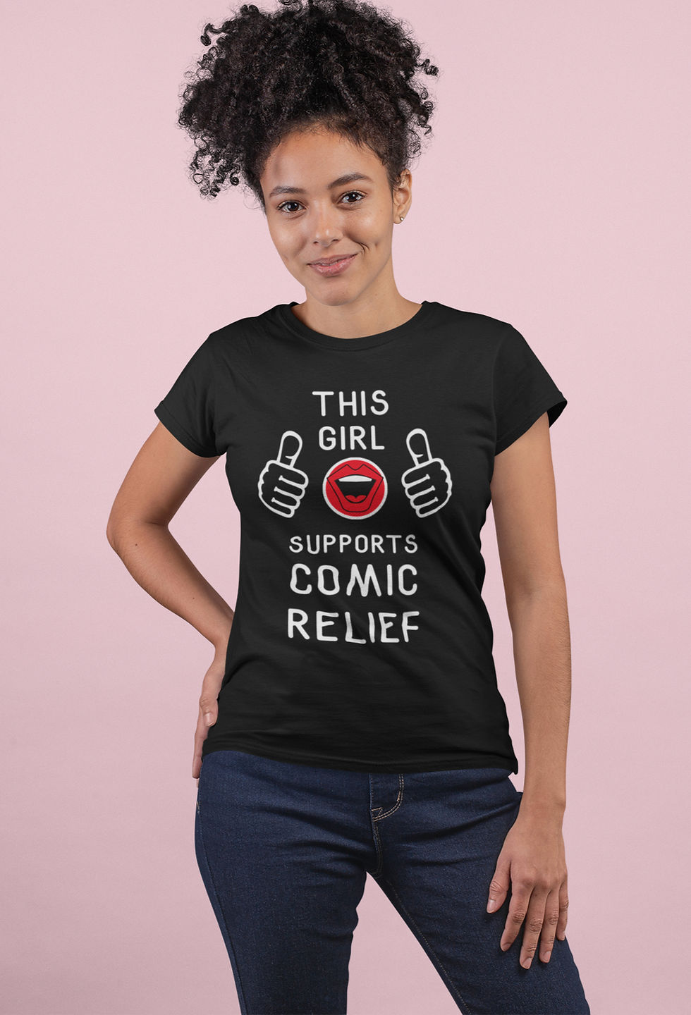 Thumbnail: Red Nose Day T-Shirt This Girl Supports Comic Relief