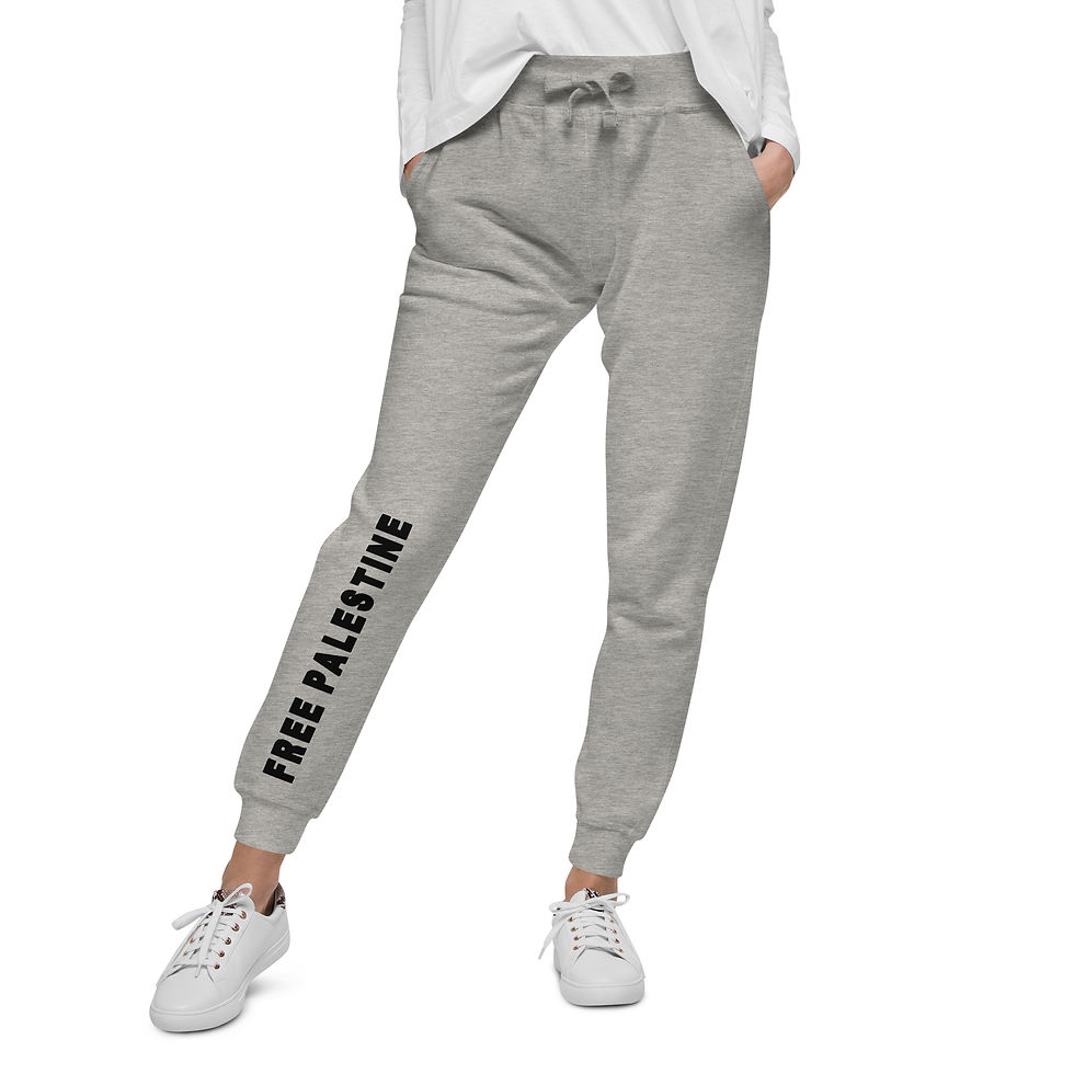Thumbnail: Free Palestine Women's Tracksuite Slim Fit Fleece Hoodie & Sweatpants