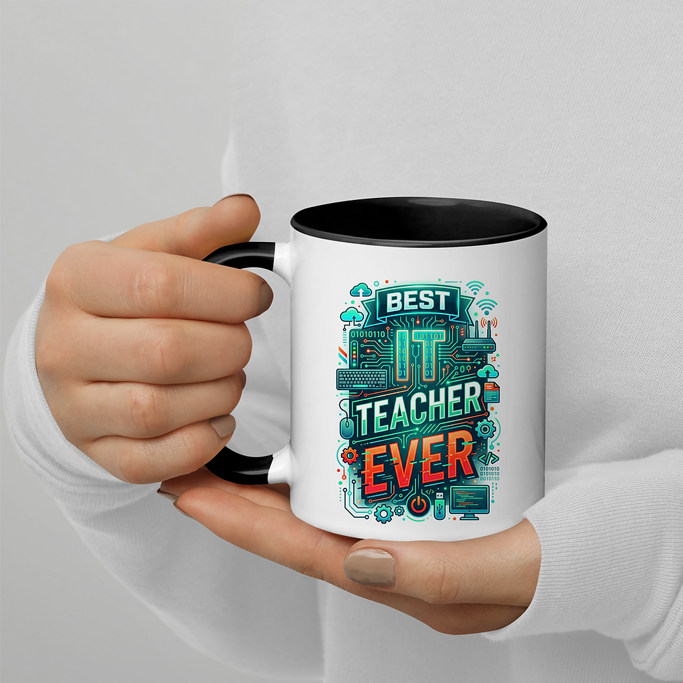 Thumbnail: Best IT Teacher Ever Mug - 11oz Computer Science Gift Ceramic Black