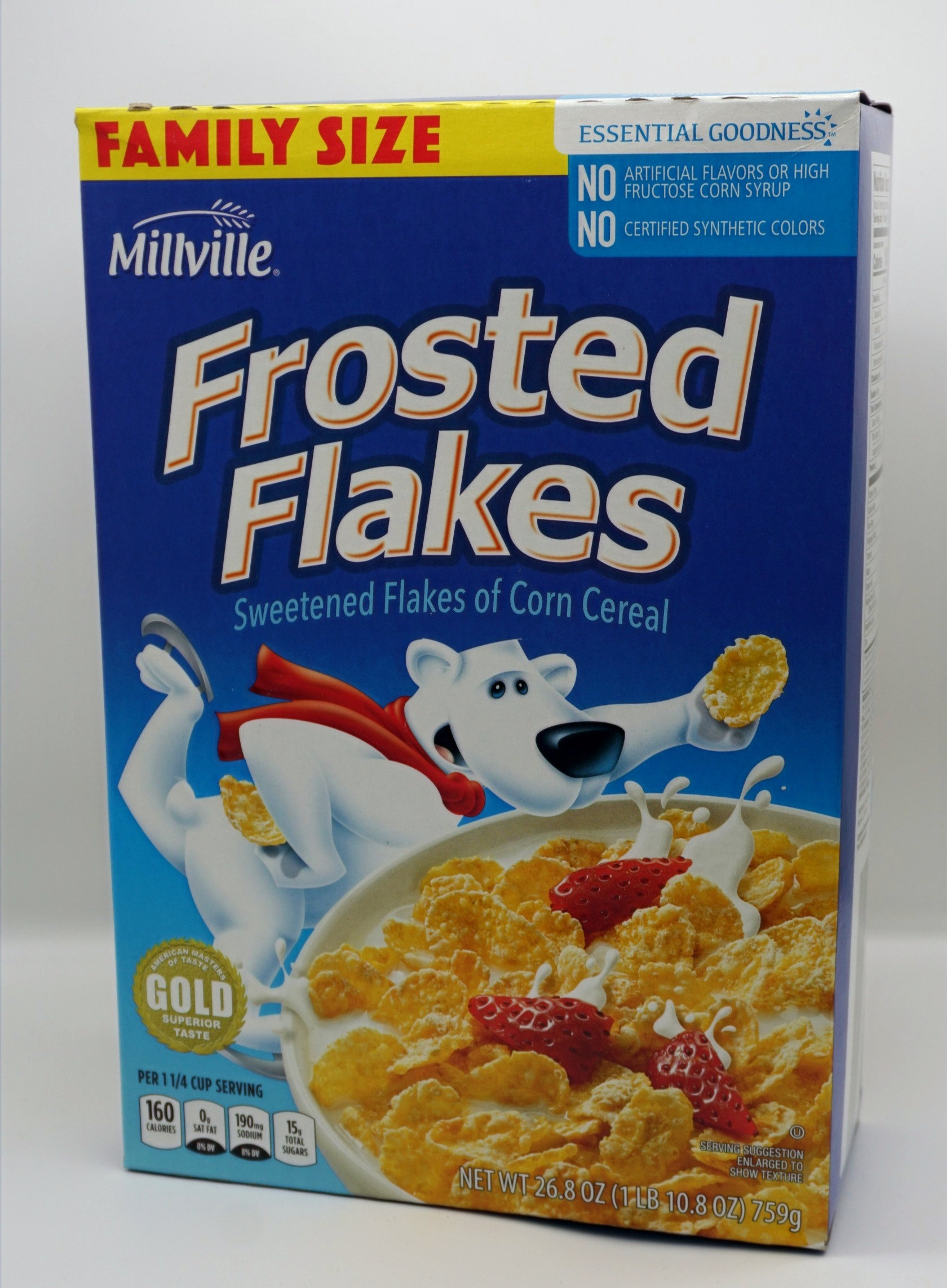 Frosted Flakes Sweetened Flakes of Corn Cereal 14.5 oz ...