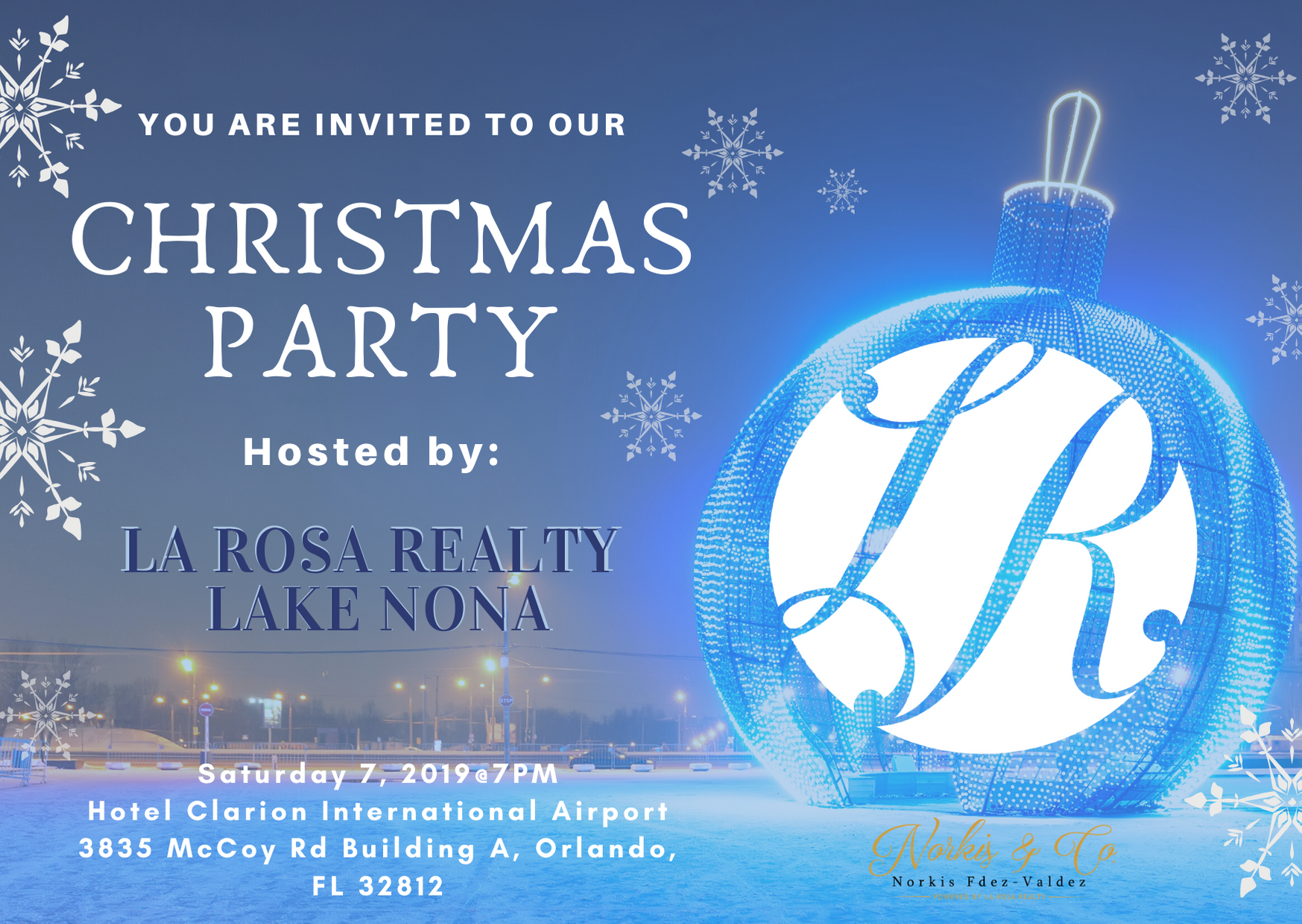 Christmas Party La Rosa Realty Lake Nona