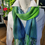 Miniaturbild: Schal gewebt jeans - apfel