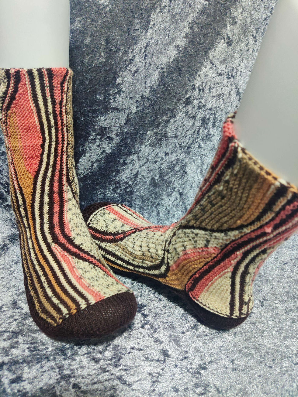 Miniaturbild: Swing- Socken bunt-braun