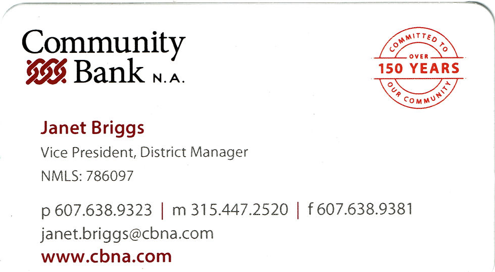 Community Bank Janet Bribbs