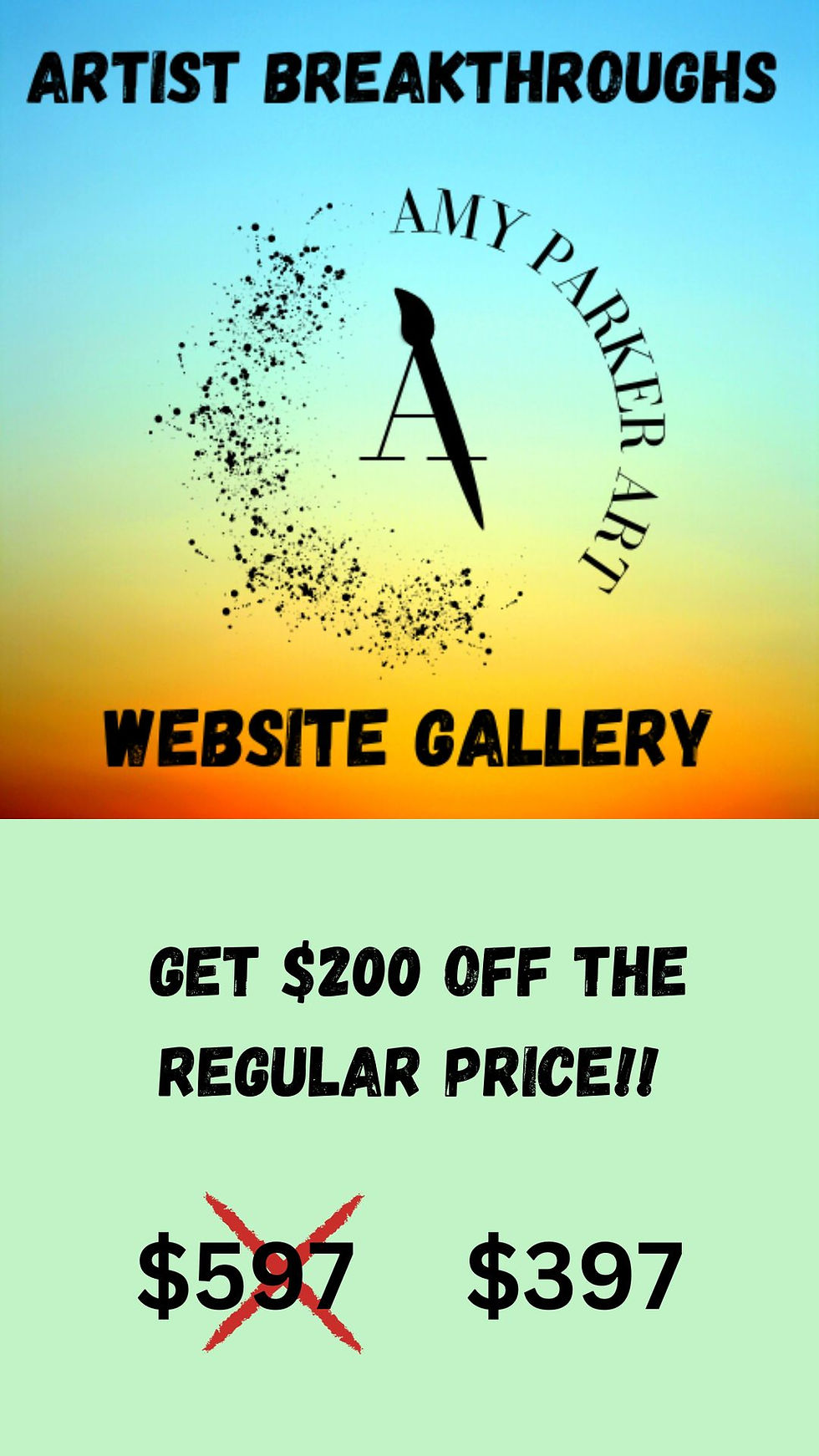 Thumbnail: Artist Breakthroughs - WEBSITE GALLERY Course