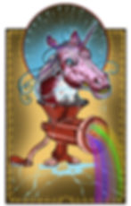 1er logo de la Jus de licorne