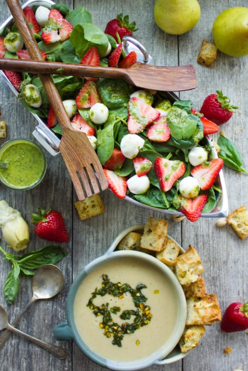 Arranged Food and Objects