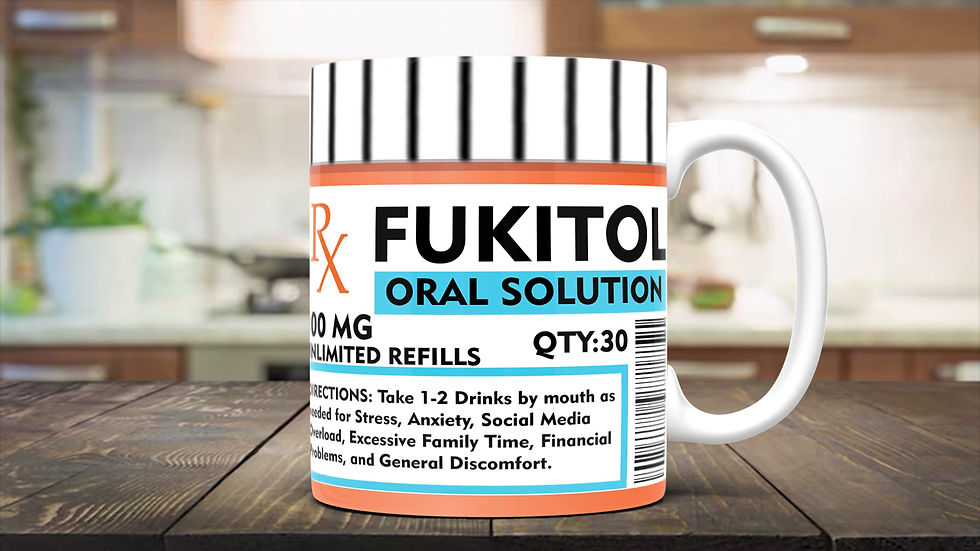 Thumbnail: personalised, Fukitol mug, sister brother funny gift birthday Christmas rude sec