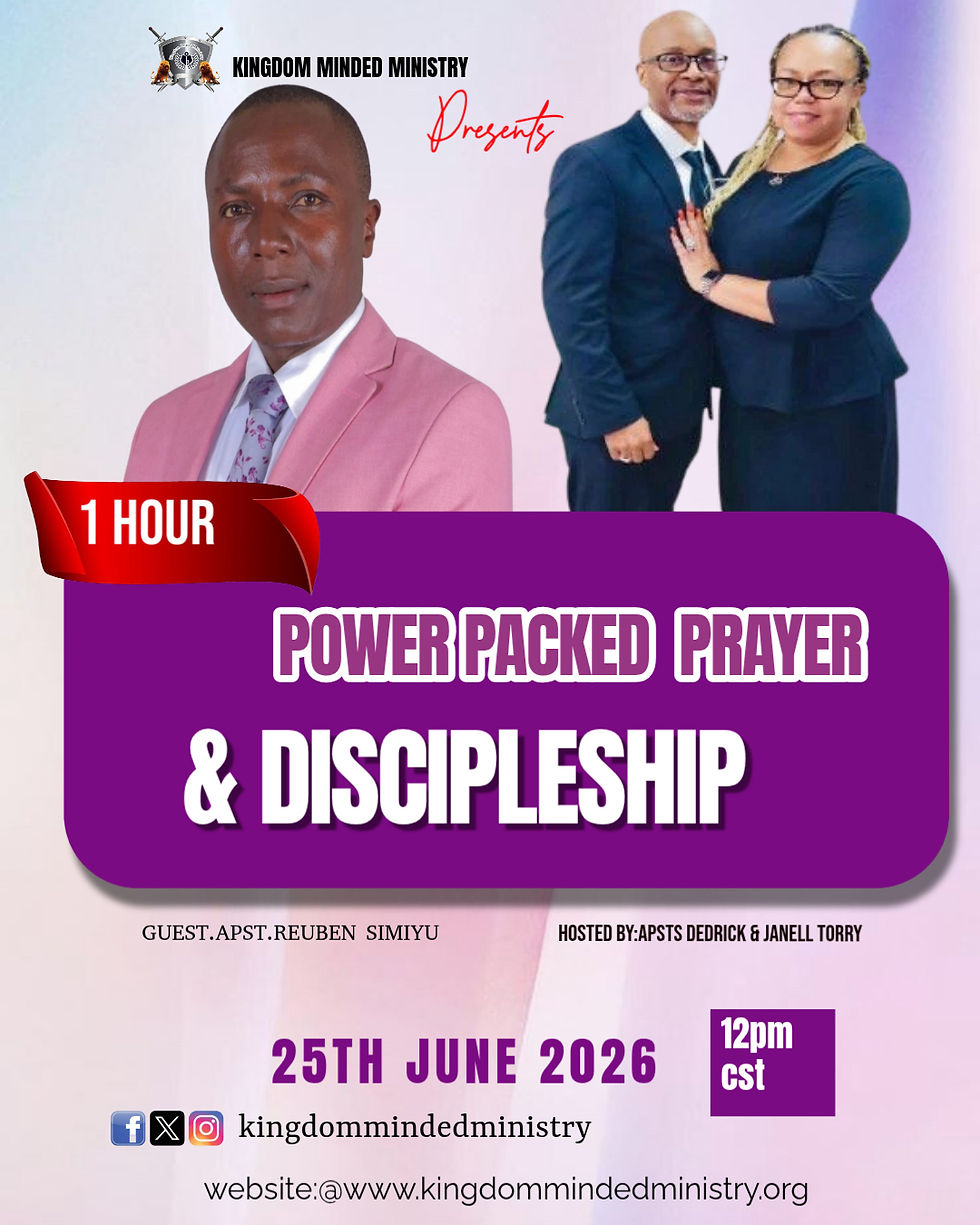 1 Hour of Prayer and Discipleship