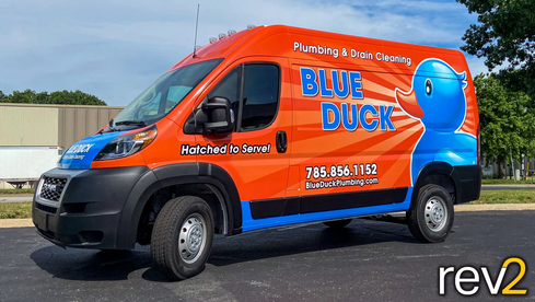 Sprinter Graphic Wrap- REV2 Design (Blue Duck Plumbing)