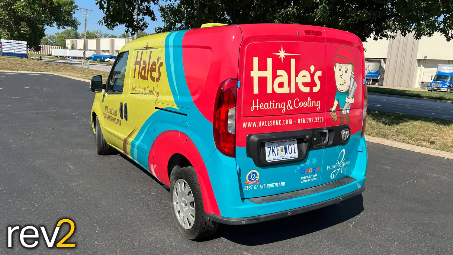 Vehicle Graphic Wrap in Kansas City- REV2 Design (Hales Heating and Cooling)