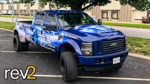 Pickup Graphic Wrap- REV2 Design (Apex Midwest Roofing)