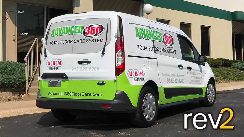 Transit Connect Graphic Wrap- REV2 Design (Advance360 Floor Care)
