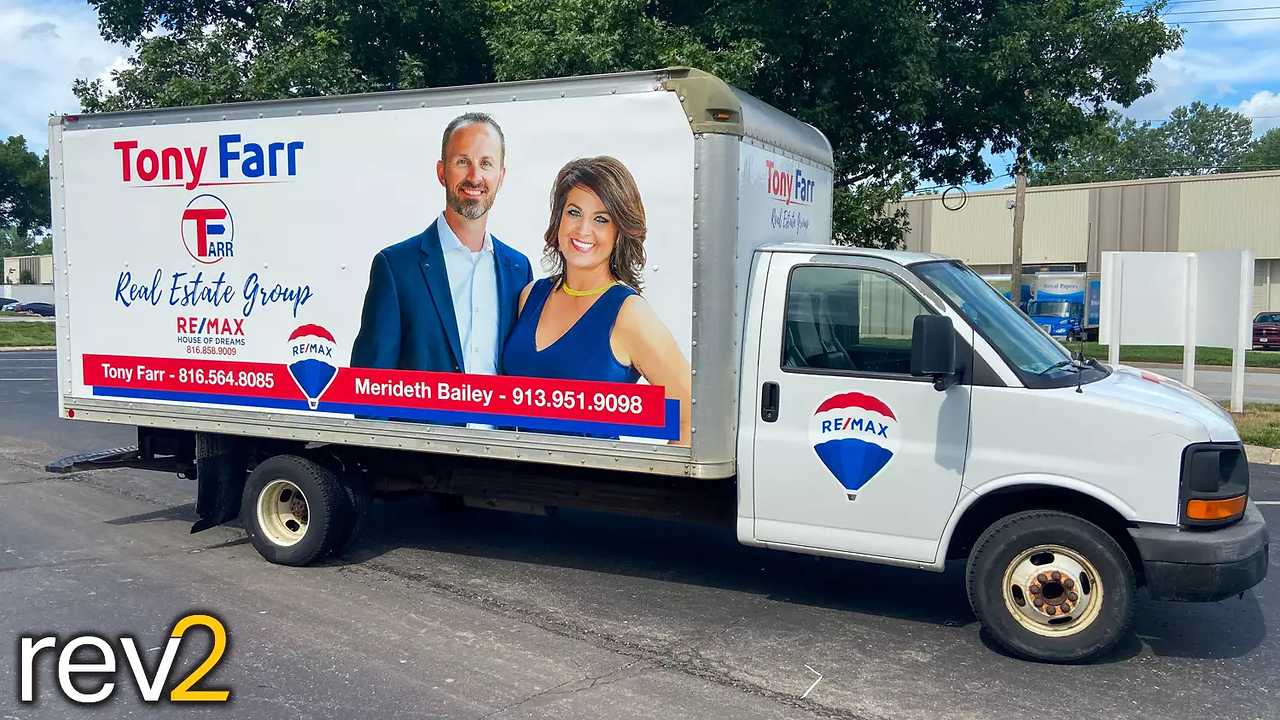 Box Truck Graphics- REV2 Design (Tony Farr | REMAX House of Dreams)