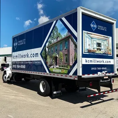 Large Box Truck Graphic Wraps in Kansas City | REV2 Design | Vehicle Wraps